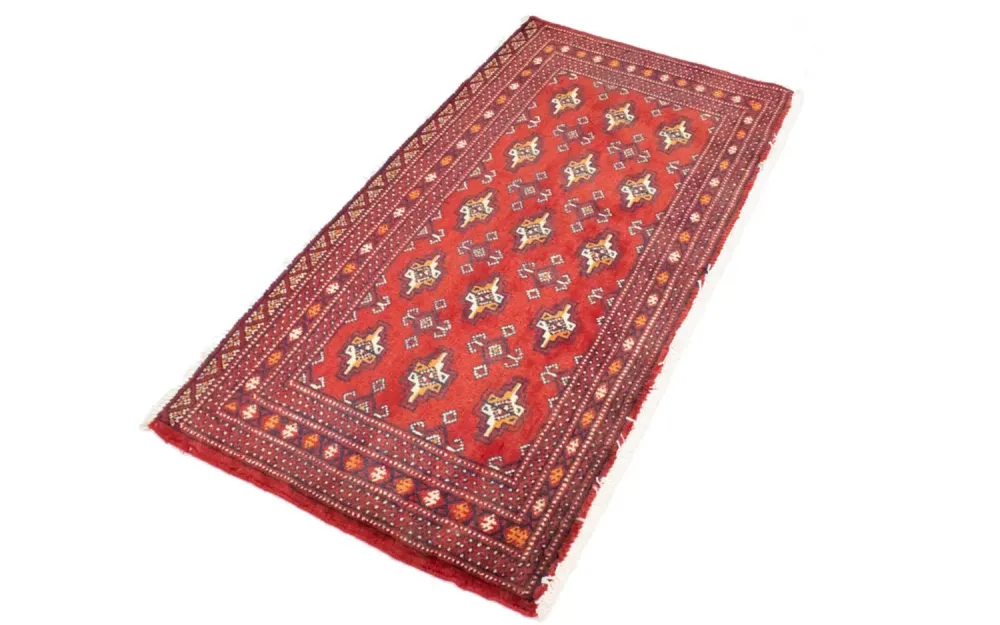 Turkaman teppe - 130 x 60 cm - rød