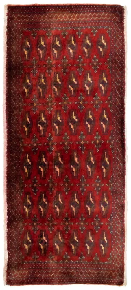 Turkaman teppe - 130 x 60 cm - rød