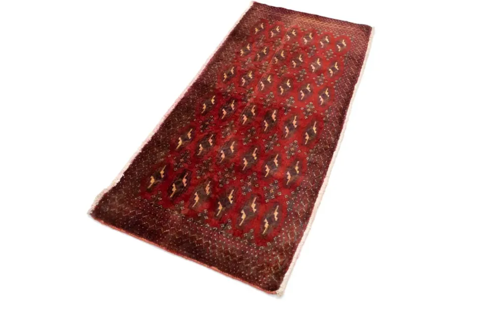 Turkaman teppe - 130 x 60 cm - rød