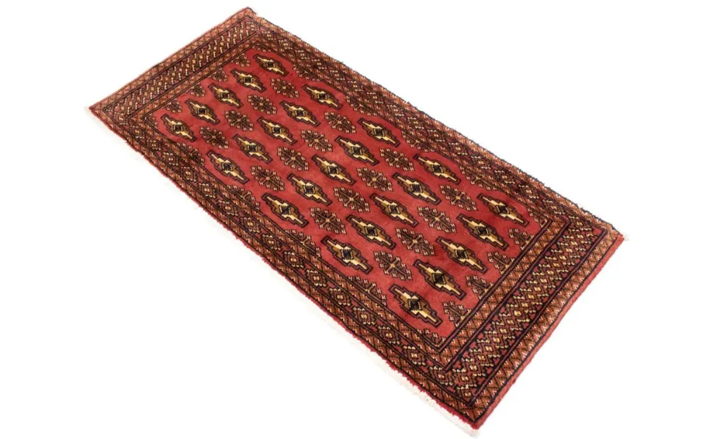Turkaman teppe - 130 x 60 cm - rød