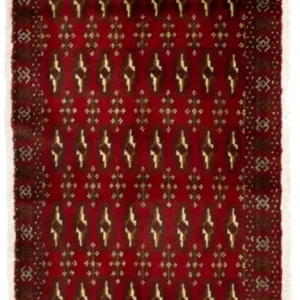 Turkaman teppe - 130 x 60 cm - rød