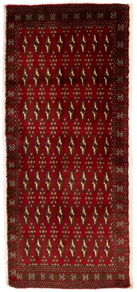 Turkaman teppe - 130 x 60 cm - rød