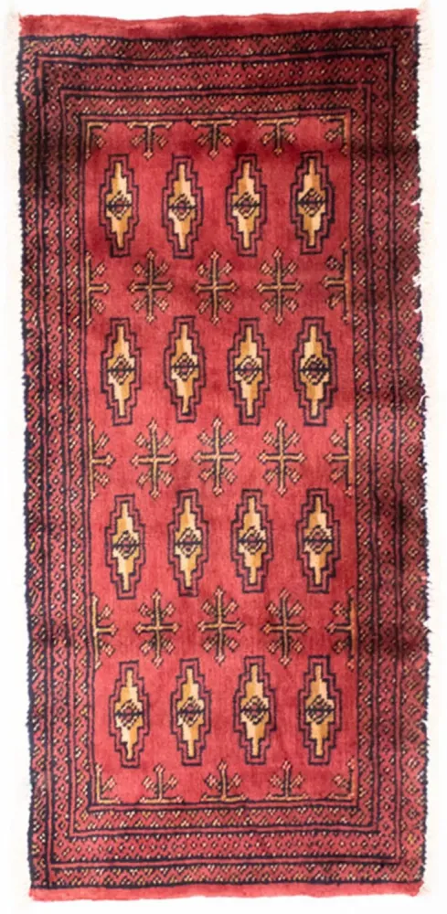 Turkaman teppe - 130 x 60 cm - rød