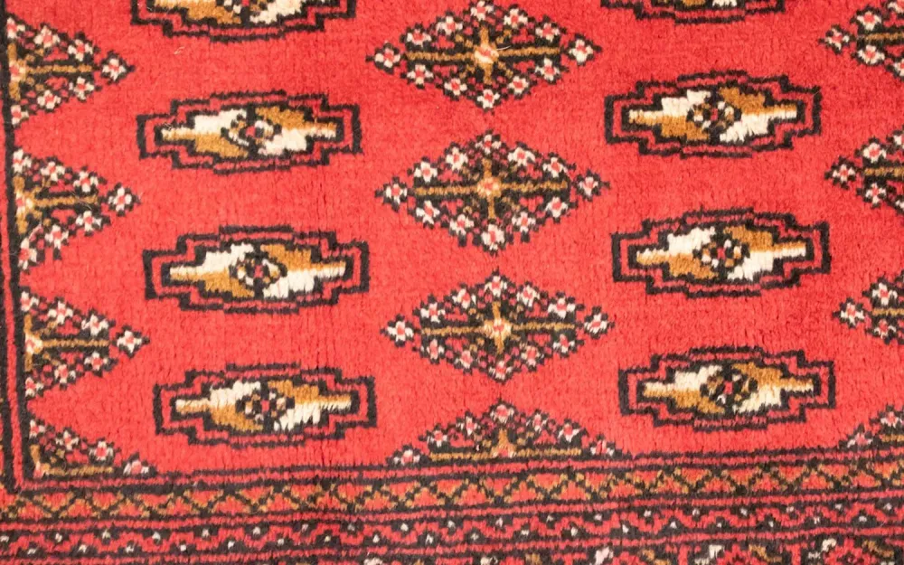 Turkaman teppe - 130 x 60 cm - rød