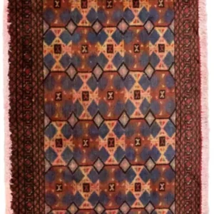 Turkaman teppe - 130 x 60 cm - rød