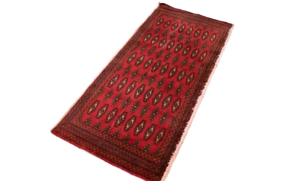 Turkaman teppe - 130 x 60 cm - rød