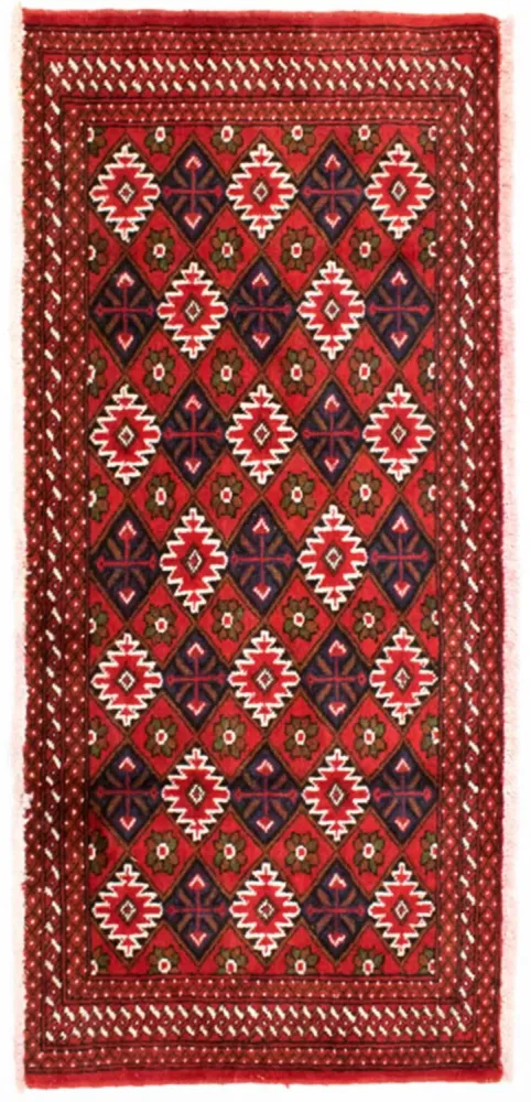 Turkaman teppe - 130 x 60 cm - rød