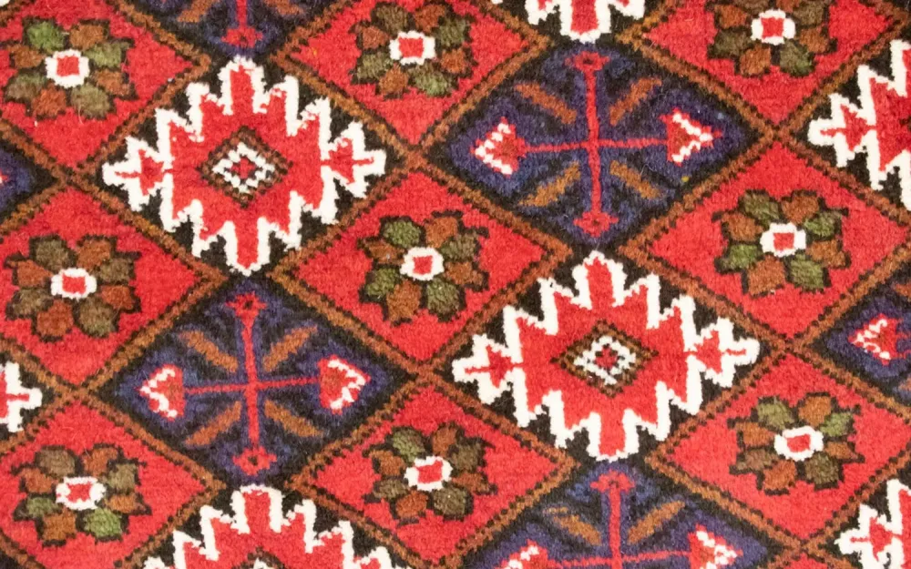 Turkaman teppe - 130 x 60 cm - rød