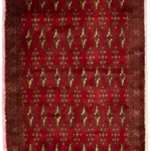 Turkaman teppe - 130 x 60 cm - rød