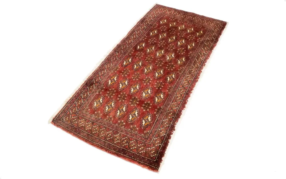 Turkaman teppe - 130 x 60 cm - rød