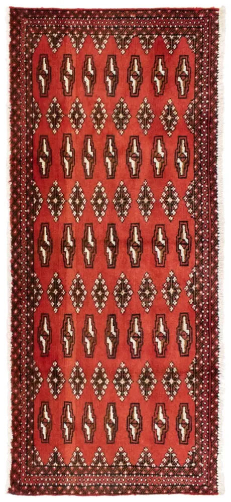 Turkaman teppe - 130 x 60 cm - rød