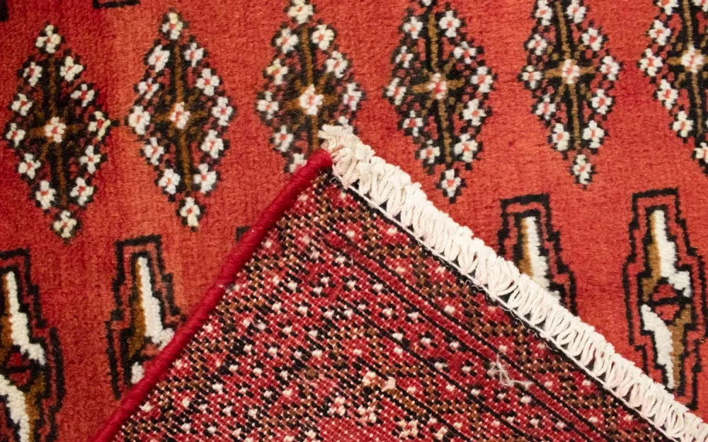 Turkaman teppe - 130 x 60 cm - rød