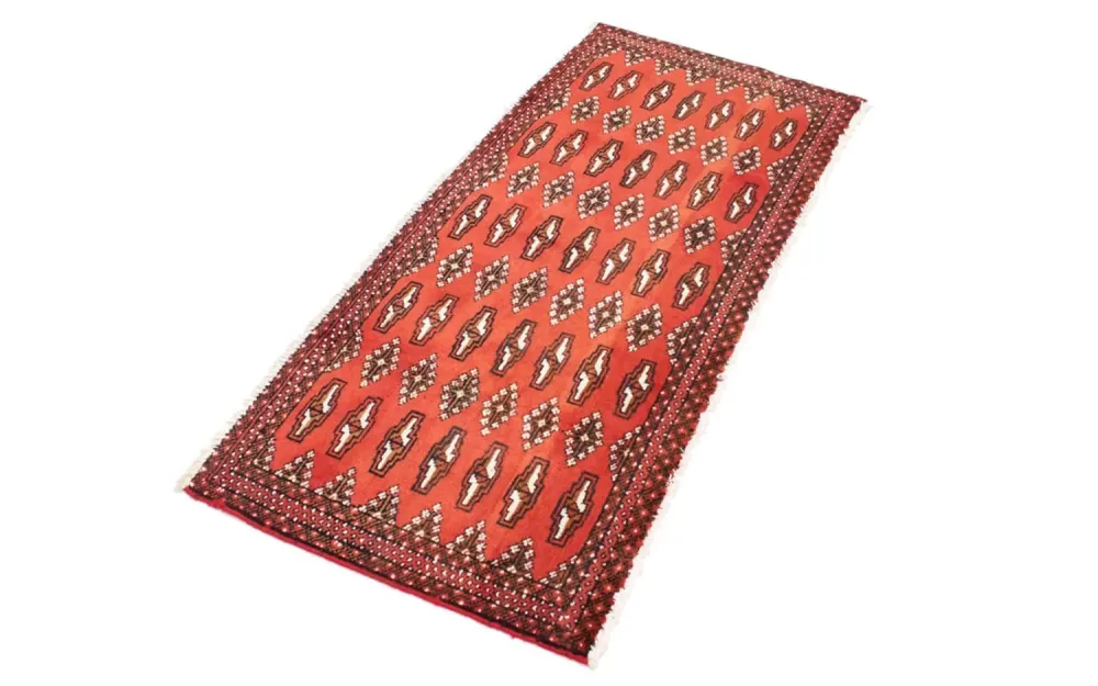 Turkaman teppe - 130 x 60 cm - rød