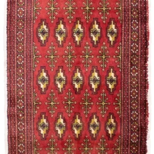 Turkaman teppe - 130 x 60 cm - rød