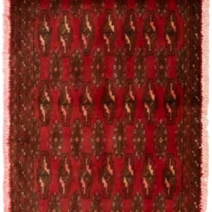 Turkaman teppe - 130 x 60 cm - rød