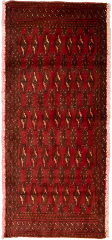 Turkaman teppe - 130 x 60 cm - rød