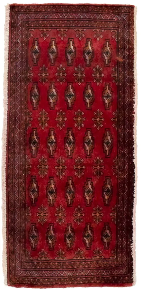 Turkaman teppe - 130 x 60 cm - rød