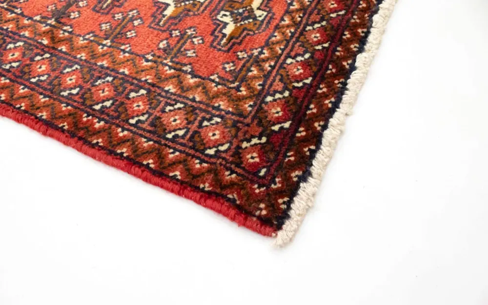 Turkaman teppe - 130 x 60 cm - rød