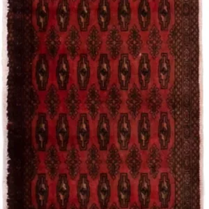 Turkaman teppe - 130 x 60 cm - rød