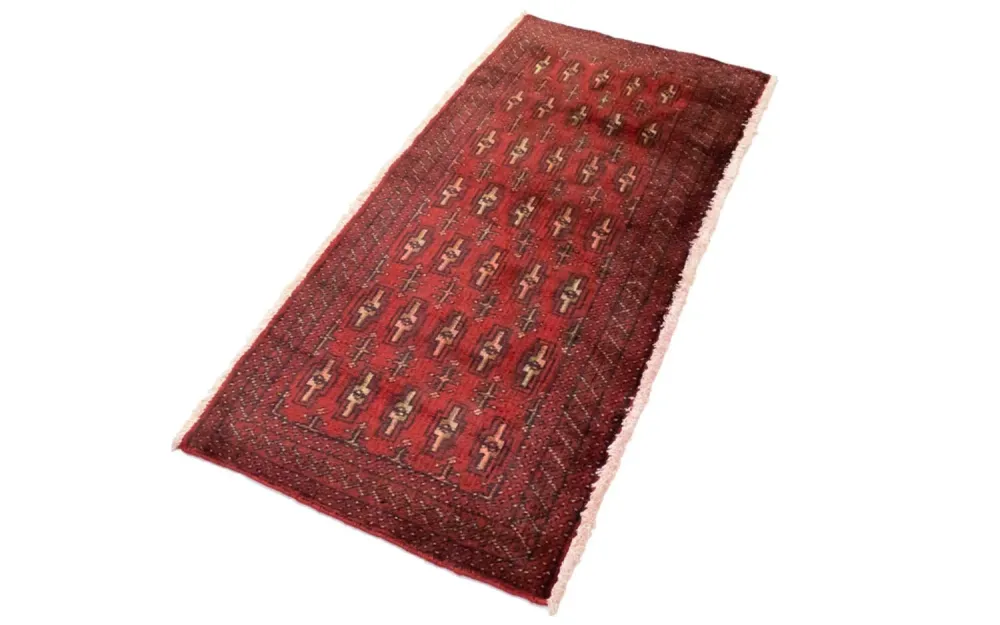 Turkaman teppe - 130 x 60 cm - rød