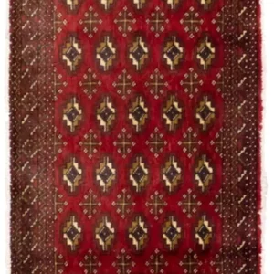 Turkaman teppe - 130 x 60 cm - rød