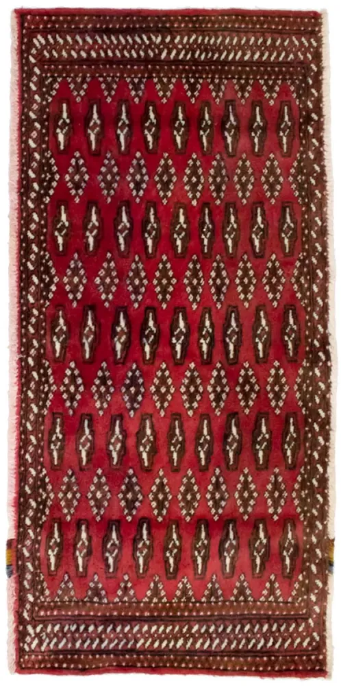 Turkaman teppe - 130 x 60 cm - rød