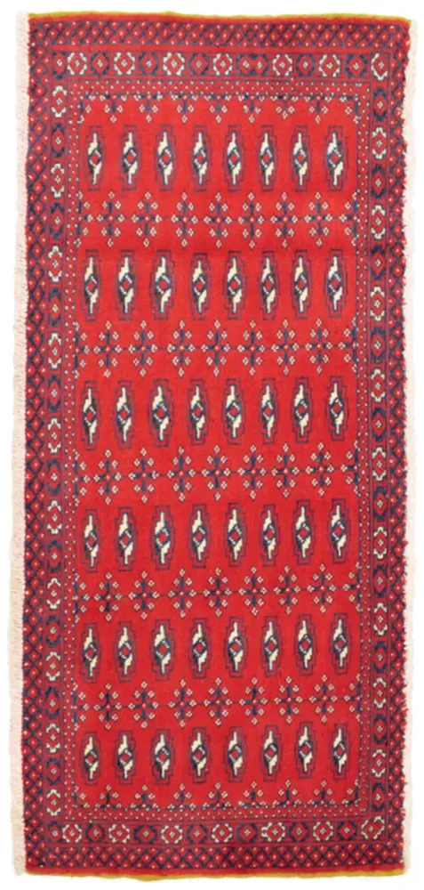 Turkaman teppe - 130 x 60 cm - rød