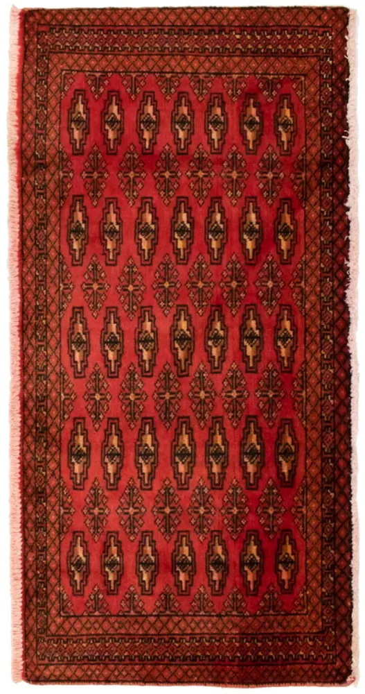 Turkaman teppe - 130 x 60 cm - rød