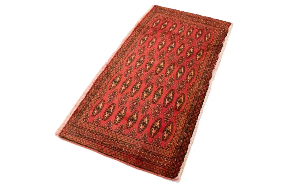 Turkaman teppe - 130 x 60 cm - rød