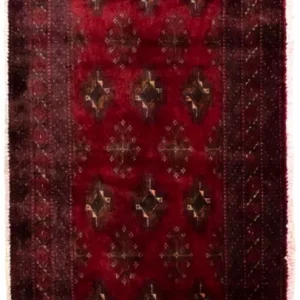 Turkaman teppe - 130 x 60 cm - rød