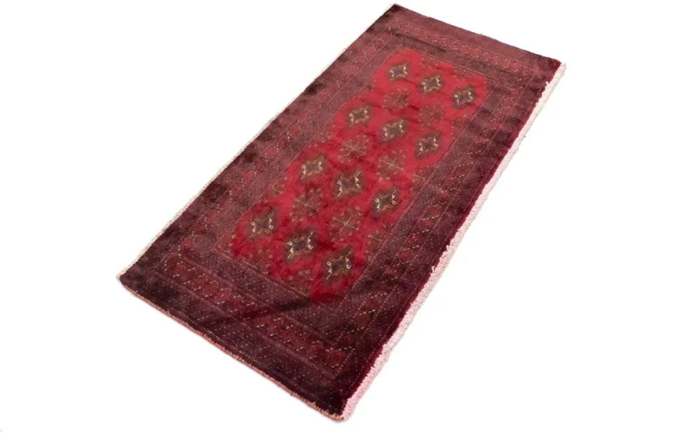Turkaman teppe - 130 x 60 cm - rød