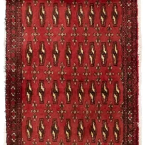 Turkaman teppe - 130 x 60 cm - rød