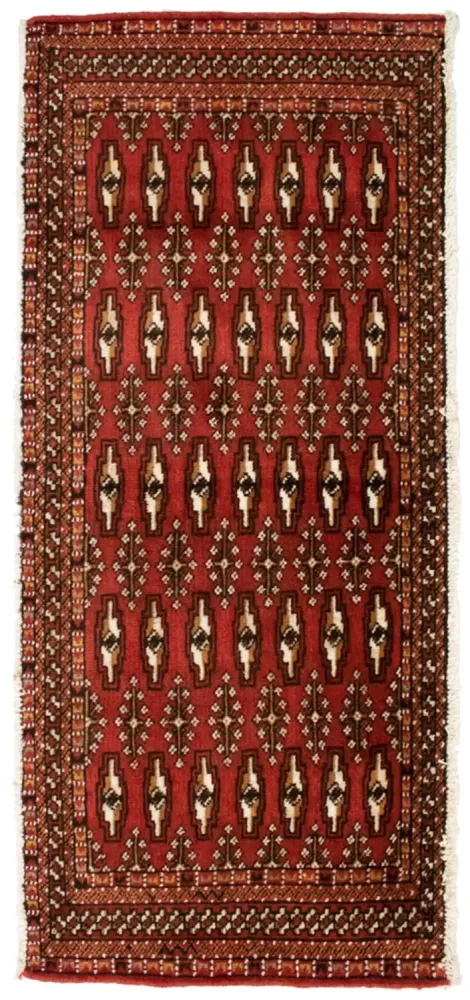Turkaman teppe - 130 x 60 cm - rød
