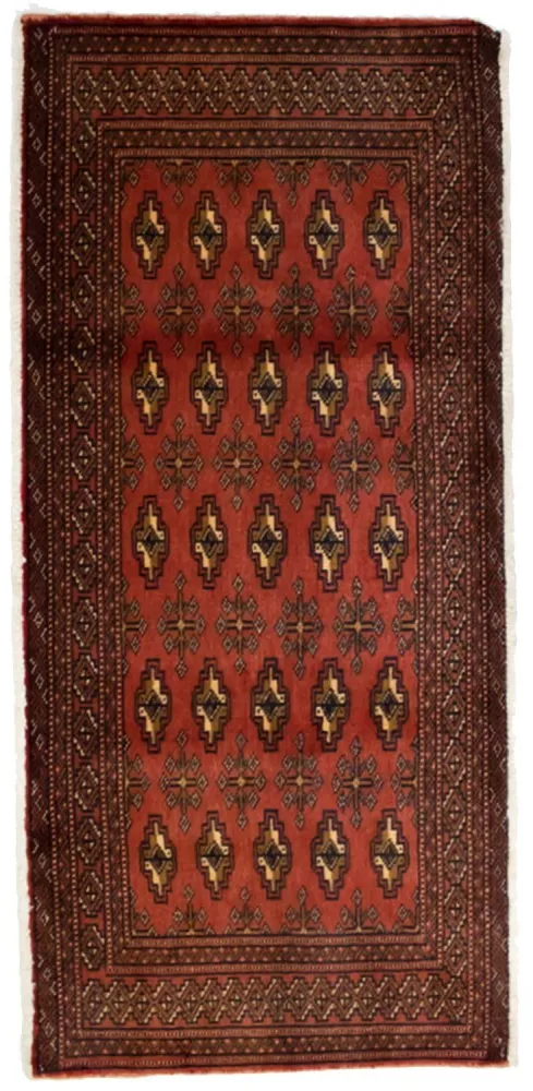 Turkaman teppe - 130 x 60 cm - rød