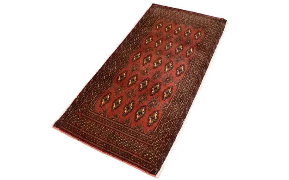 Turkaman teppe - 130 x 60 cm - rød