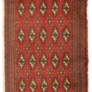 Turkaman teppe - 130 x 60 cm - rød