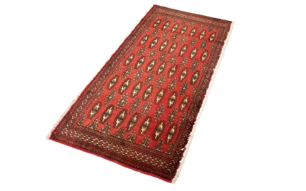 Turkaman teppe - 130 x 60 cm - rød