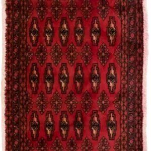 Turkaman teppe - 130 x 60 cm - rød