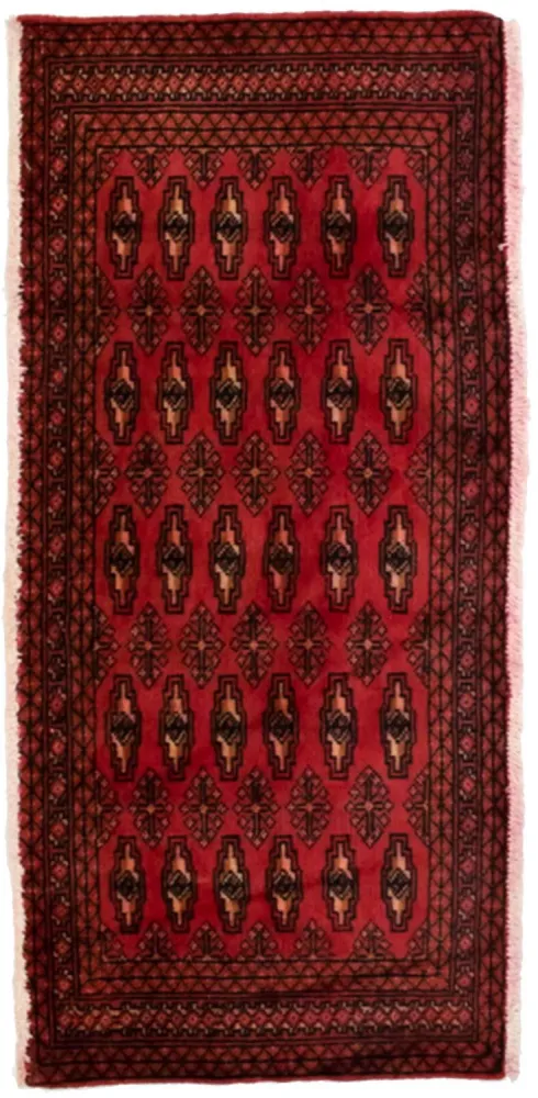 Turkaman teppe - 130 x 60 cm - rød