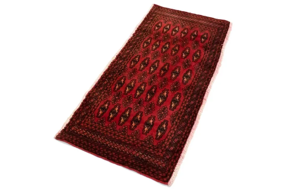 Turkaman teppe - 130 x 60 cm - rød