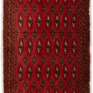 Turkaman teppe - 130 x 60 cm - rød