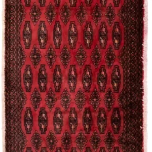 Turkaman teppe - 130 x 60 cm - rød