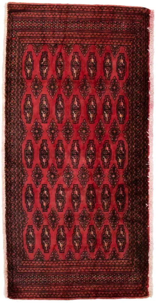 Turkaman teppe - 130 x 60 cm - rød