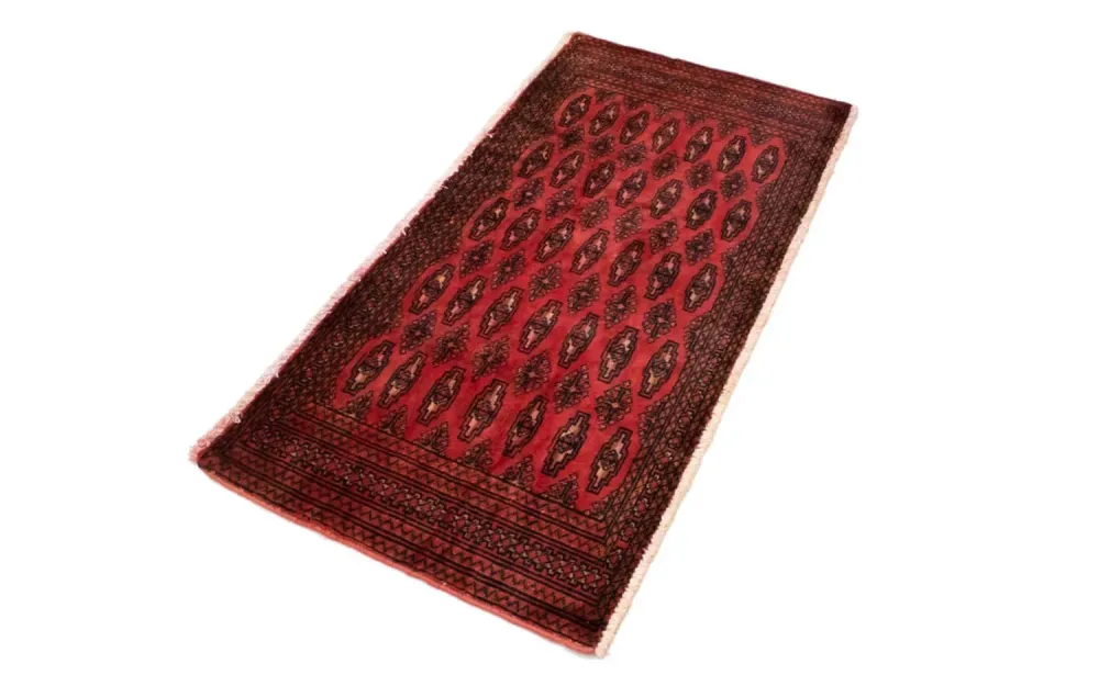 Turkaman teppe - 130 x 60 cm - rød