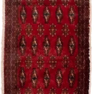 Turkaman teppe - 130 x 60 cm - rød
