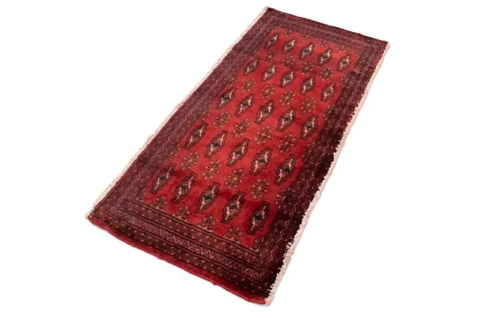 Turkaman teppe - 130 x 60 cm - rød
