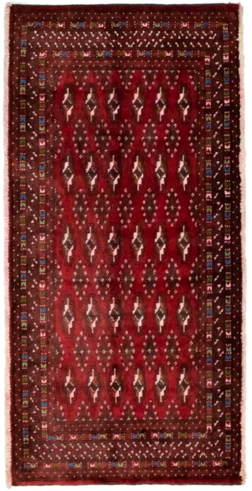Turkaman teppe - 130 x 60 cm - rød