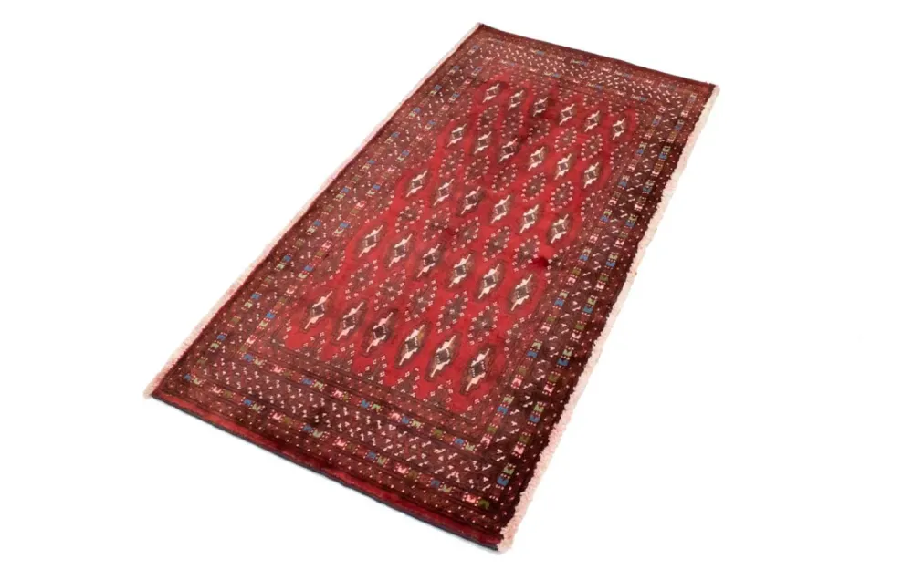 Turkaman teppe - 130 x 60 cm - rød