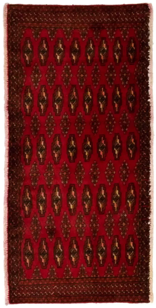 Turkaman teppe - 130 x 60 cm - rød