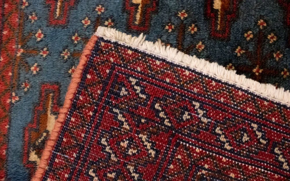Turkaman teppe - 130 x 60 cm - blå